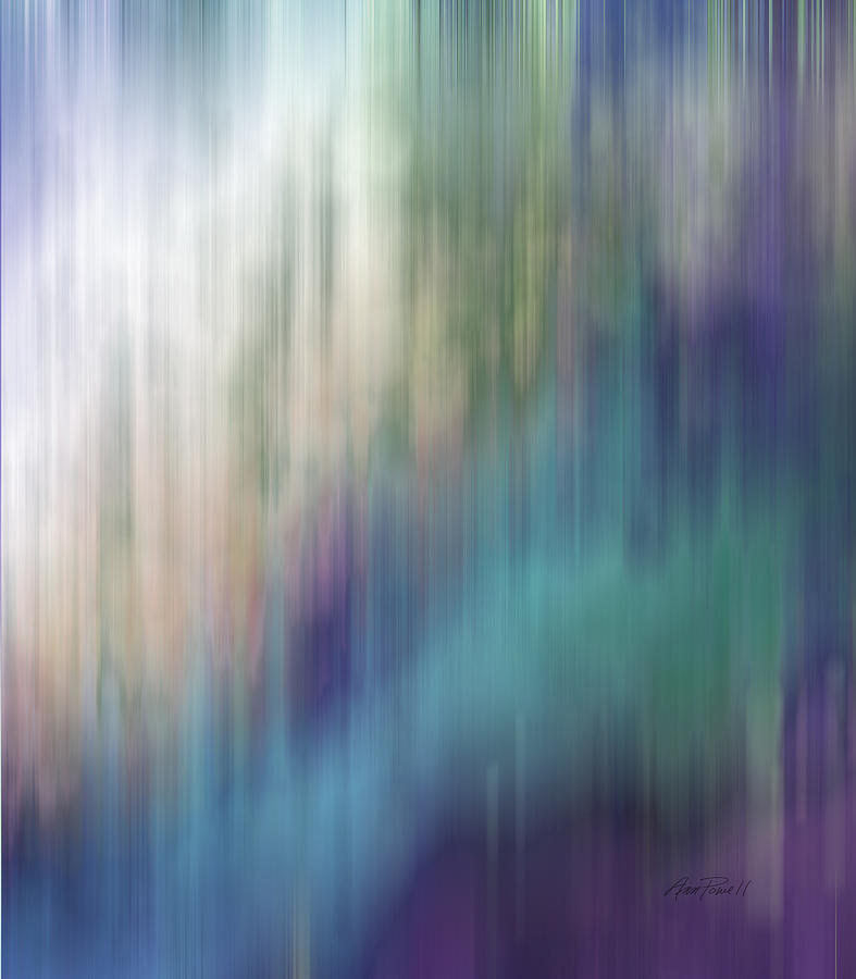 Spring Rain - abstract art  Digital Art by Ann Powell
