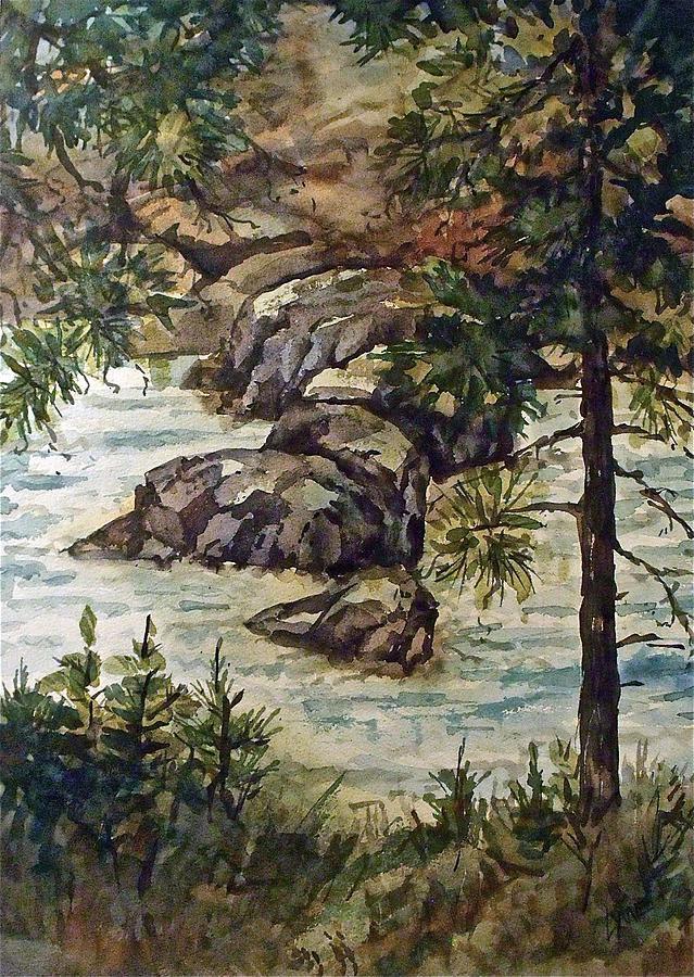Spring Runoff 1 Painting by Lynne Haines