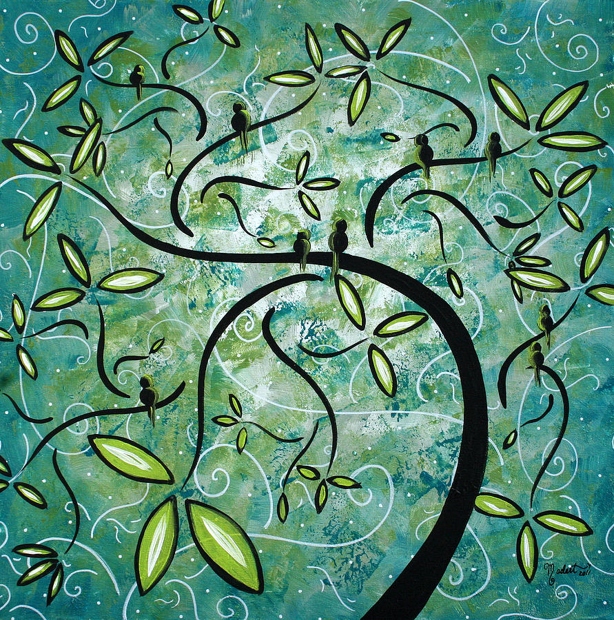 Wall Painting - Spring Shine by MADART by Megan Duncanson