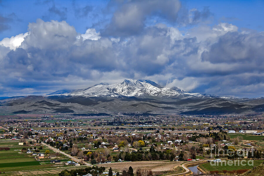 Spring Photograph - Spring Snow On Squaw Butte by Robert Bales