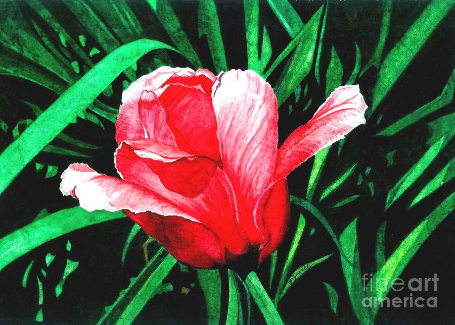 Spring Solo Painting by Barbara Jewell