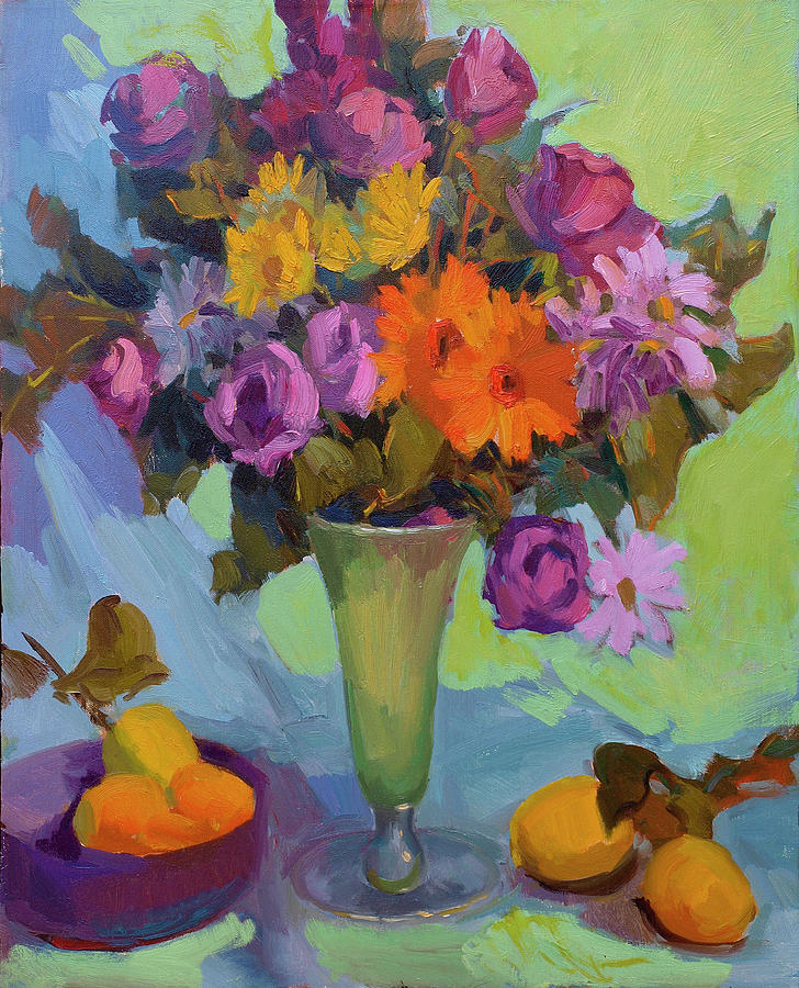 Spring Still Life Painting by Diane McClary