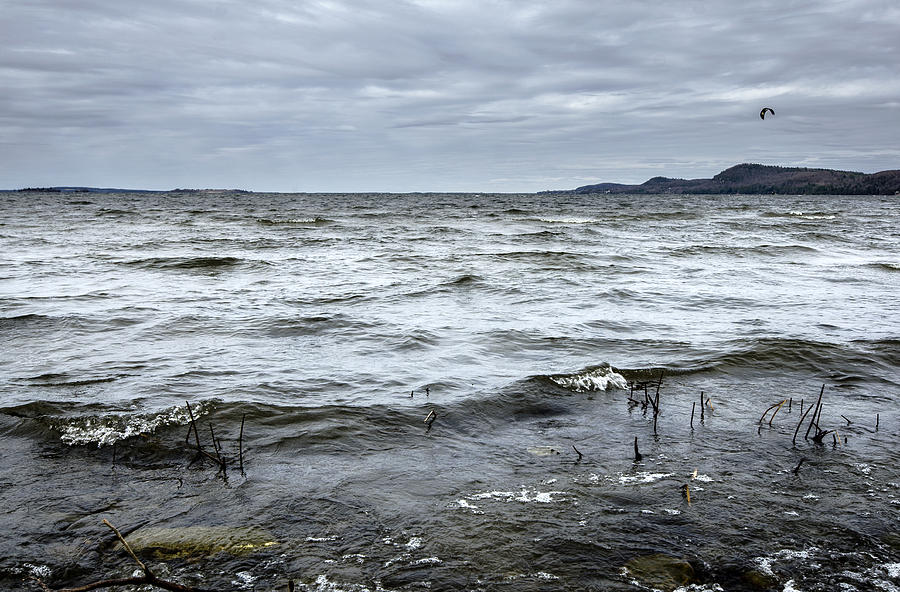 Spring storm on Lake Champlain Photograph by Arkady Kunysz
