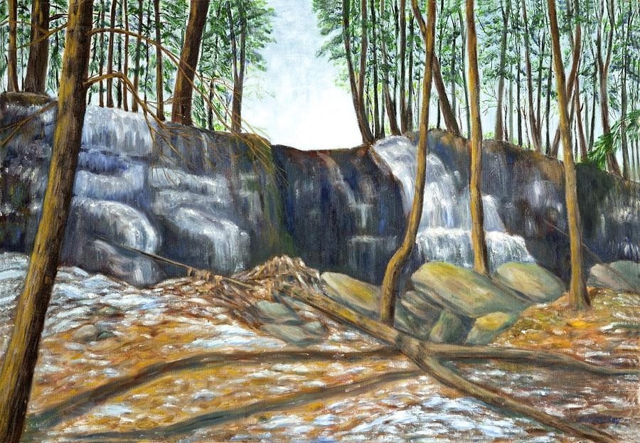 Spring Thaw in the Ravine Painting by Jeanne Juhos
