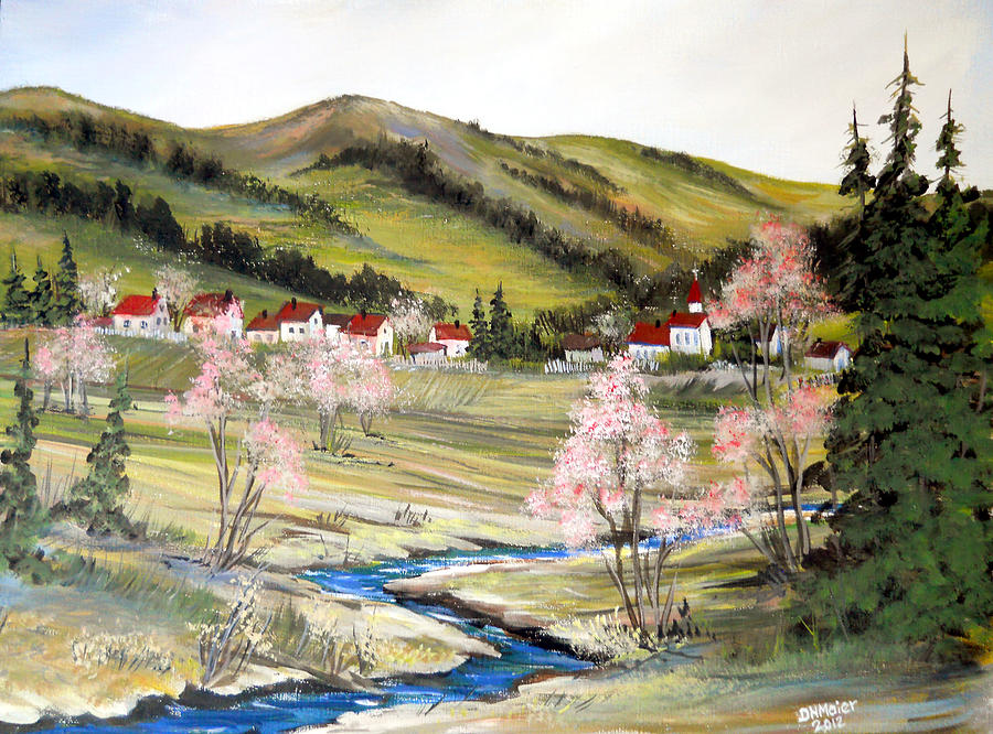 Spring Time in Transylvania Painting by Dorothy Maier