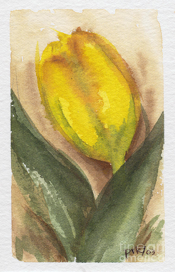Spring Tulip Painting by Pat Katz
