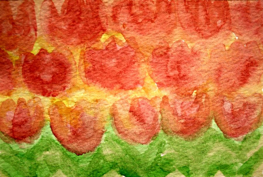 Spring Tulips Painting by Alma Yamazaki