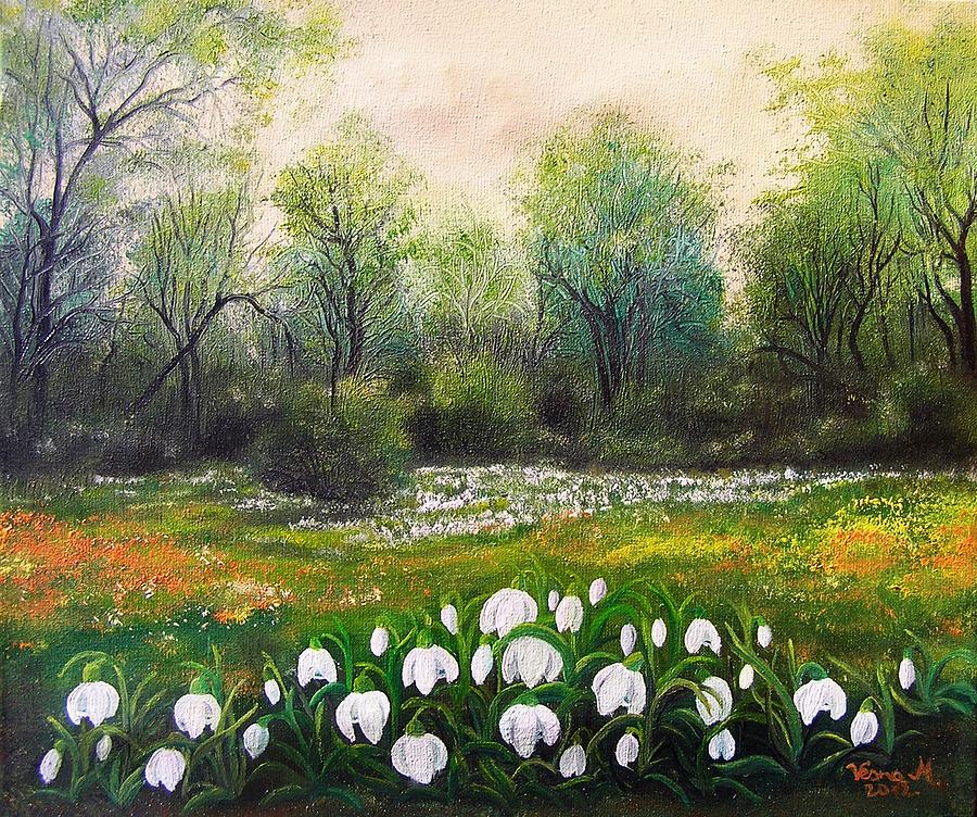 Spring Painting - Spring by Vesna Martinjak