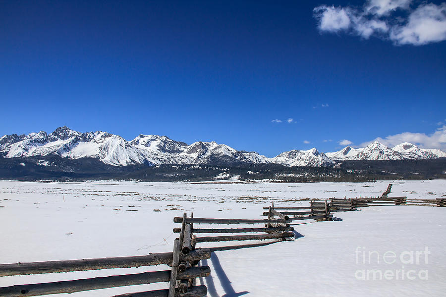 Nature Photograph - Spring View Of The Sawtooth Mountains by Robert Bales