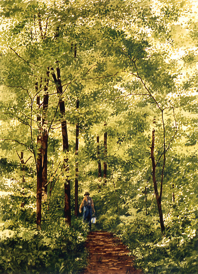Tree Painting - Spring Water by Tom Wooldridge