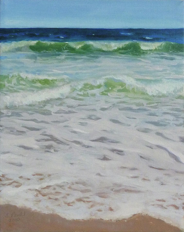 Spring wave Painting by Ellen Paull