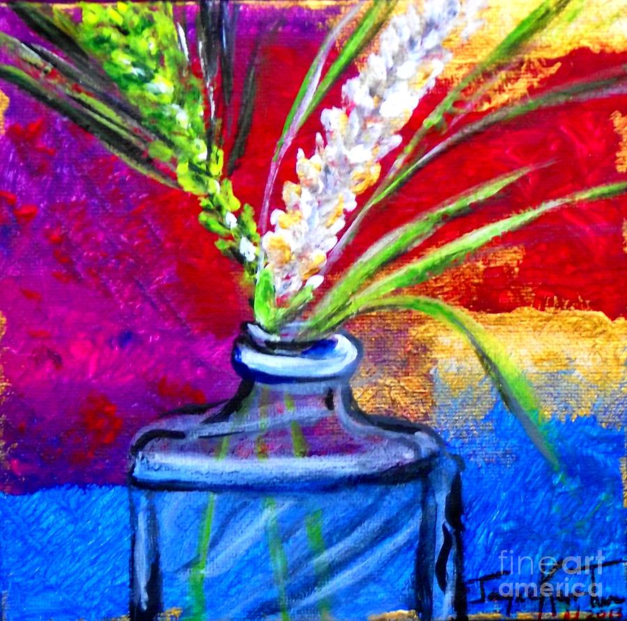 Spring Wheat Painting by Jayne Kerr 