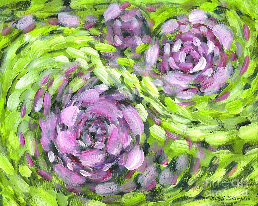 Spring Whirl Painting by Holly Carmichael