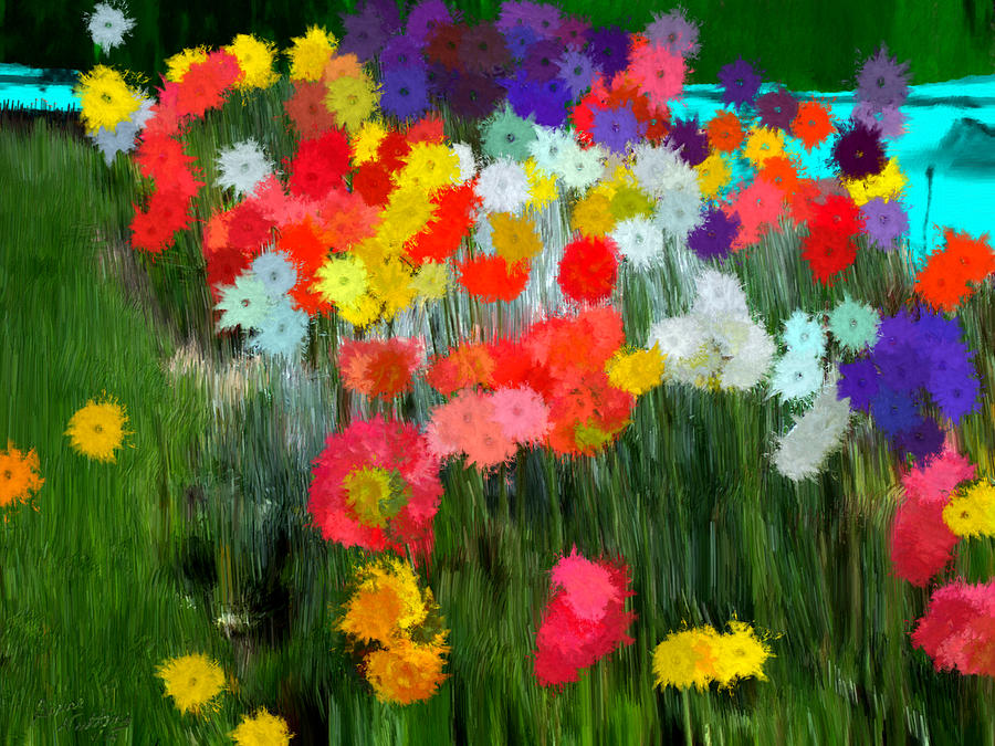 Spring Wild Flowers Painting by Bruce Nutting