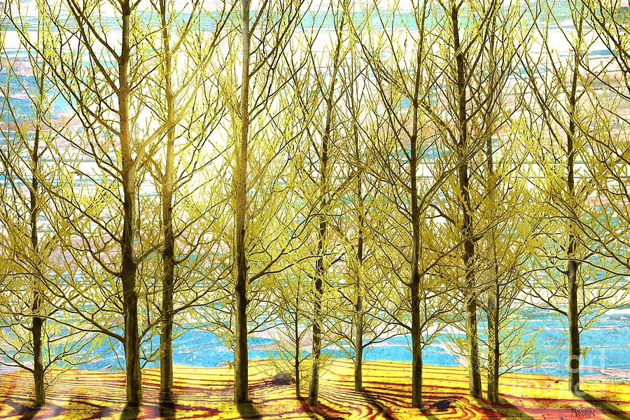 Tree Painting - Spring Wood by Sharon Marcella Marston