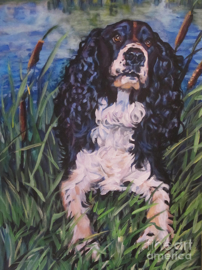 Dog Painting - Springer Spaniel by Lee Ann Shepard
