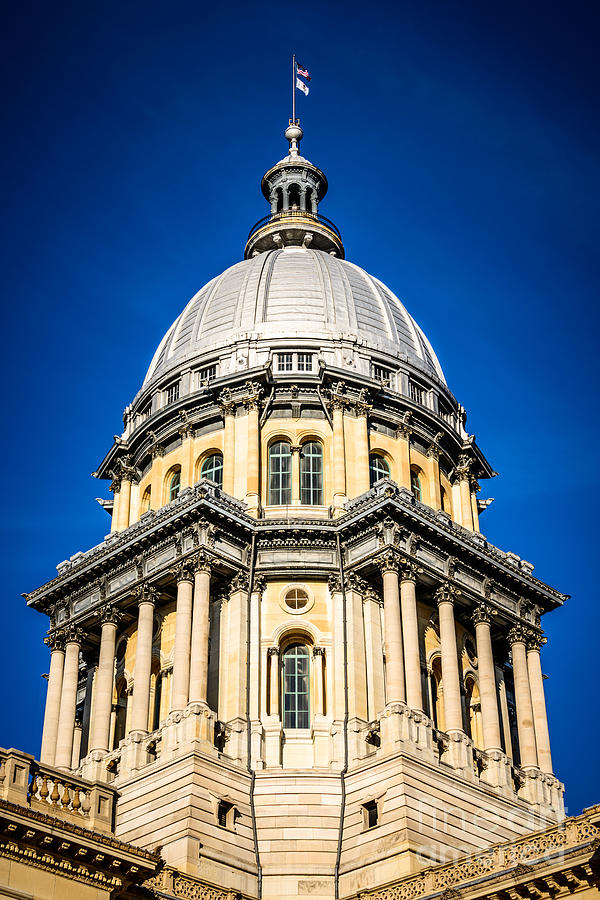 Springfield Illinois State Capitol Dome Photograph