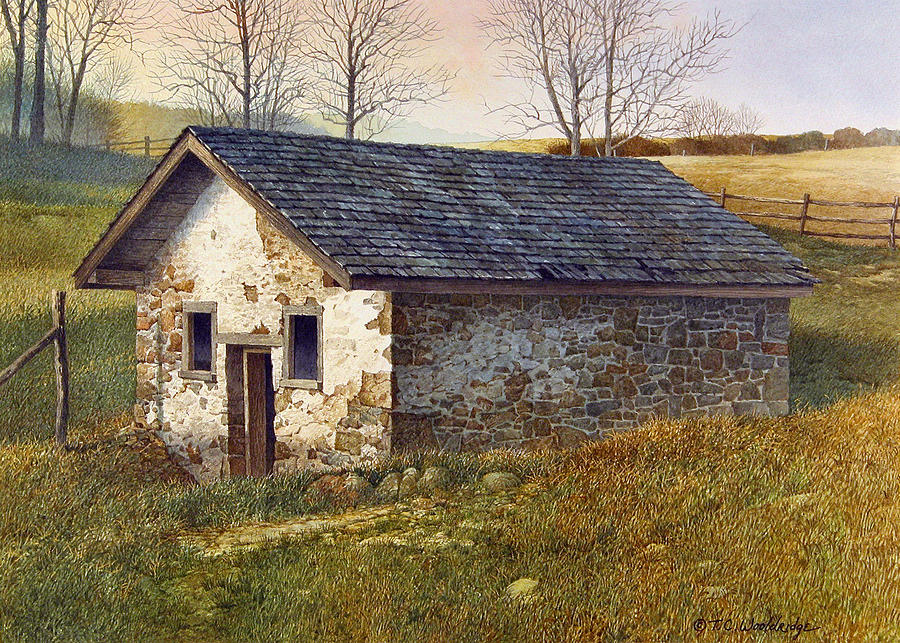Springhouse Painting by Tom Wooldridge