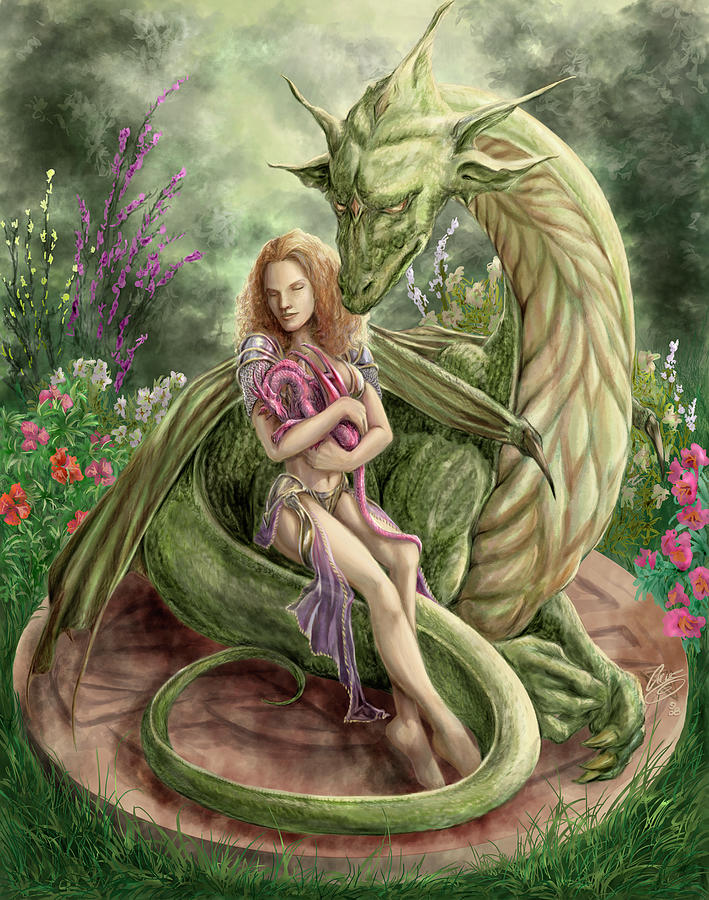 Springs Dragon Painting by MGL Meiklejohn Graphics Licensing