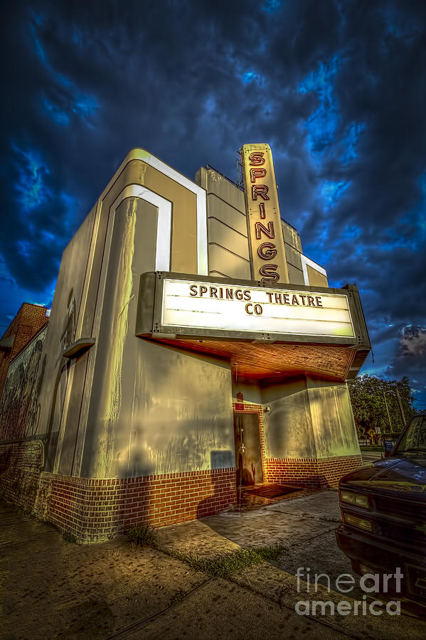 Old Theater Photograph - Springs Theater Co by Marvin Spates