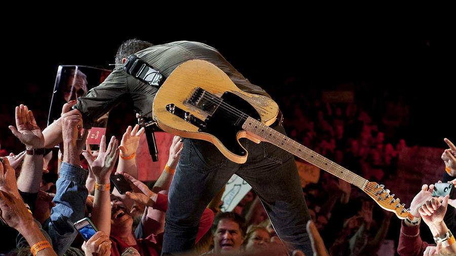Springsteen in Charlotte Photograph by Jeff Ross