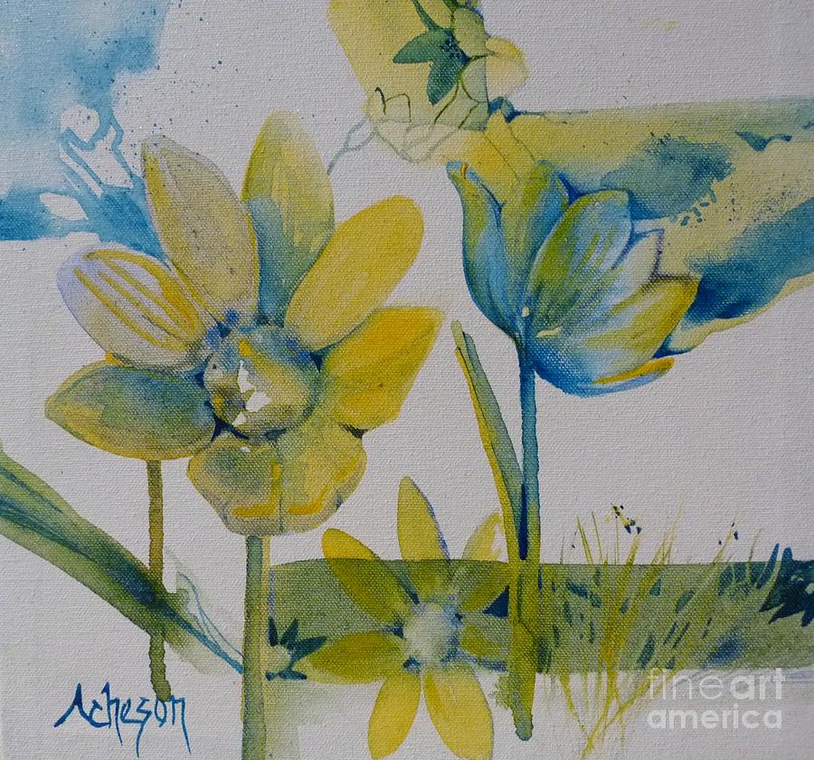 Springtime 3 Painting by Donna Acheson-Juillet