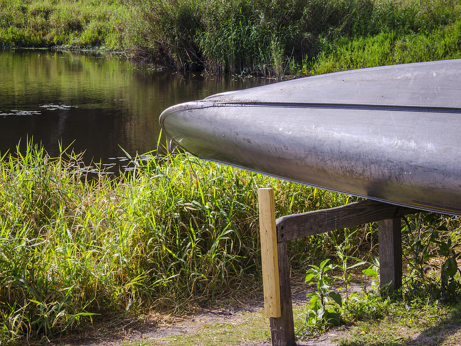 Transportation Photograph - Springtime Canoe by Carolyn Marshall