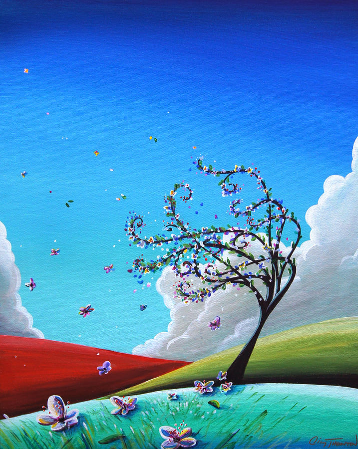 Flower Painting - Springtime by Cindy Thornton