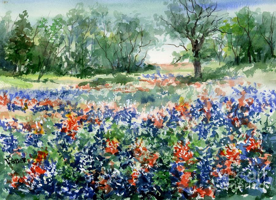 Springtime in Texas Painting by Virginia Potter