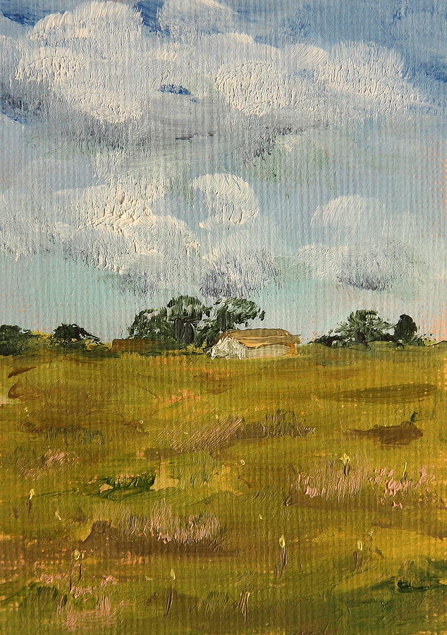 Springtime Meadow Painting by Alan Mager