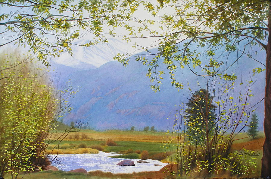 Springtime Moraine Park Painting by Daniel Dayley