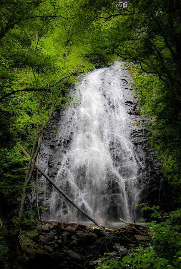 Springtime Waterfall Photograph by Dave Hall