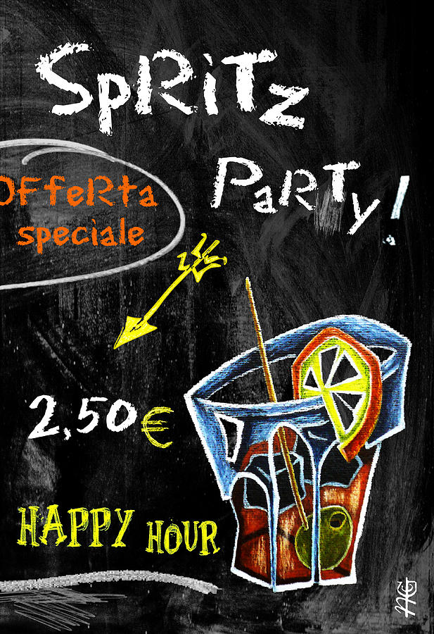 Spritz Mixed Media - Spritz Party Happy Hour - Aperitif Venice Italy by Arte Venezia Spritz Mixed Media - Spritz Party Happy Hour - Aperitif Venice Italy by Arte Venezia
