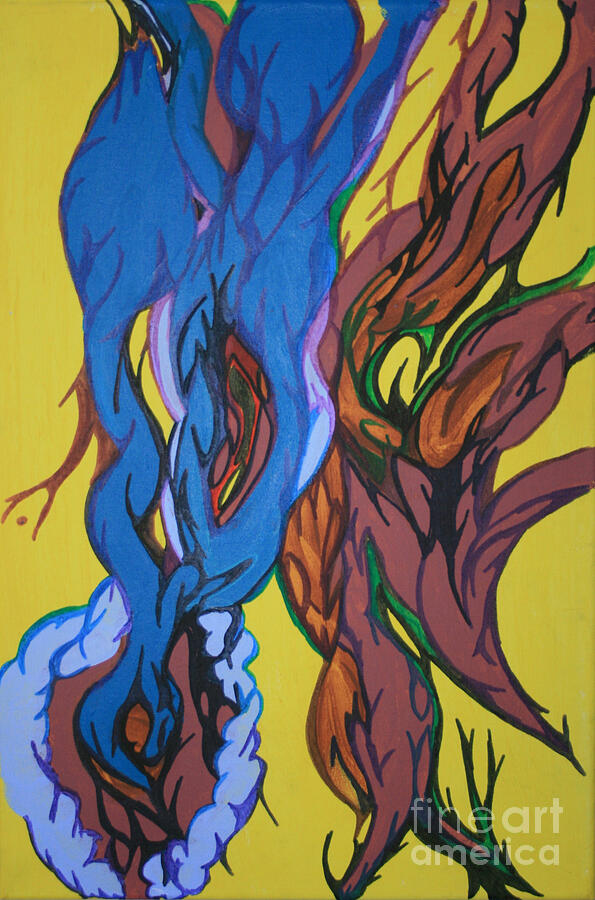 Sprouting Seed 1 Painting by Mary Mikawoz