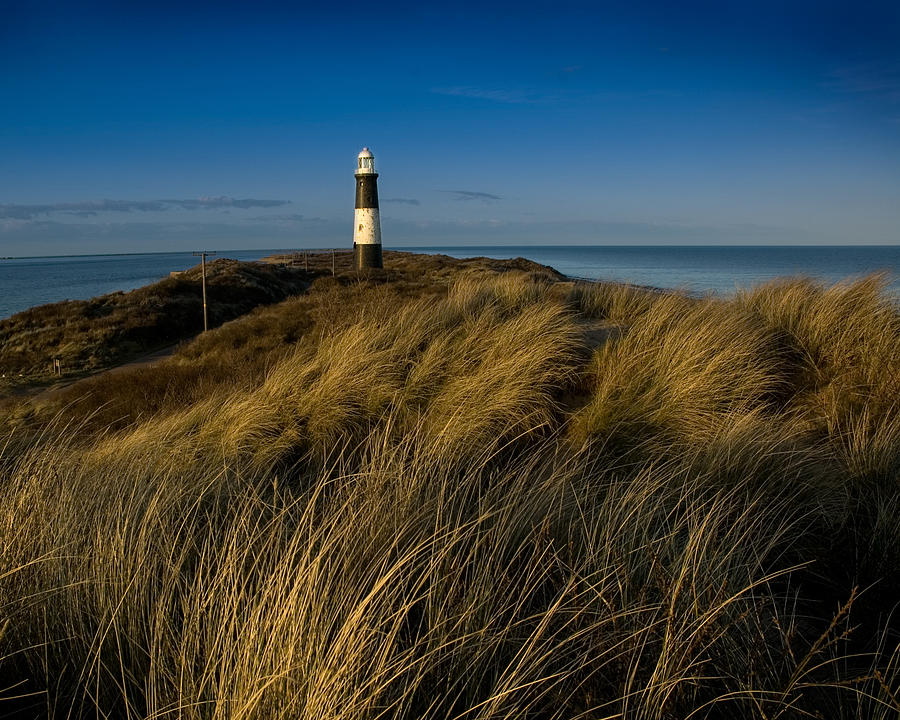 Landscape Photograph - Spurn Point lighthouse by Paul Indigo