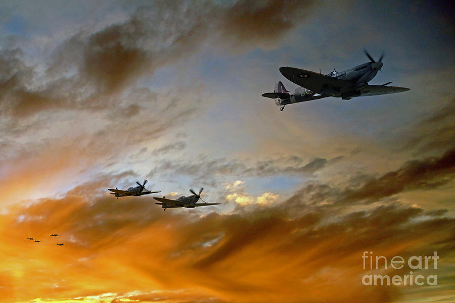 Squadron Scramble Digital Art by Airpower Art