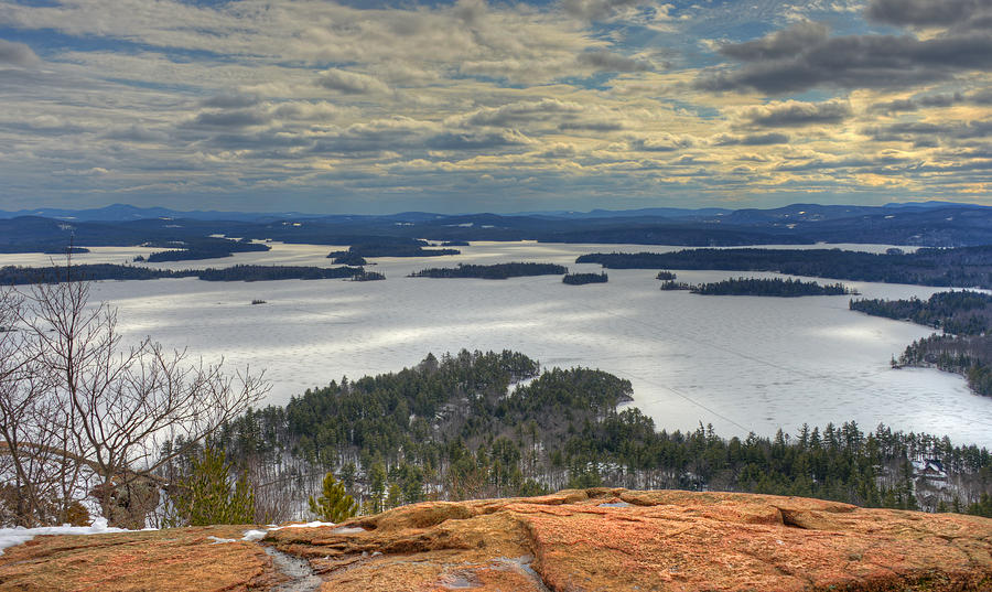 Squam Lake in February Photograph by Ken Stampfer
