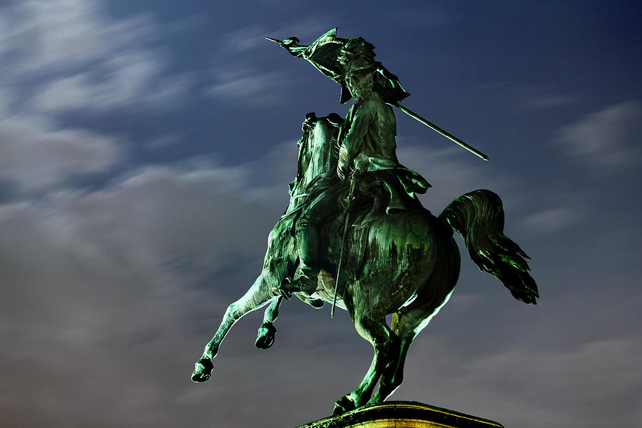 Horse Photograph - Square Of Heroes - Vienna by Marc Huebner