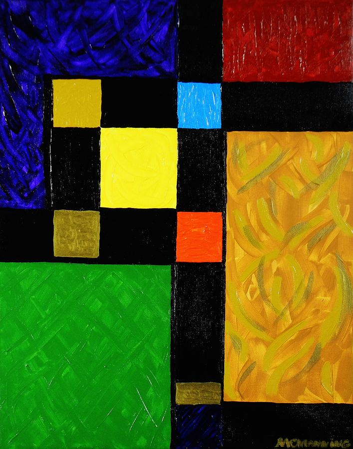 Squared Painting by Celeste Manning