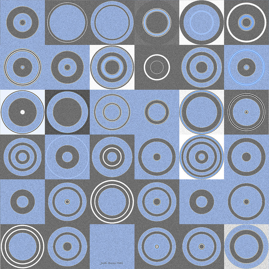 Squares and Circles 2 Digital Art by Judi Suni Hall