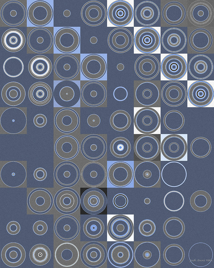 Squares and Circles 3 Digital Art by Judi Suni Hall