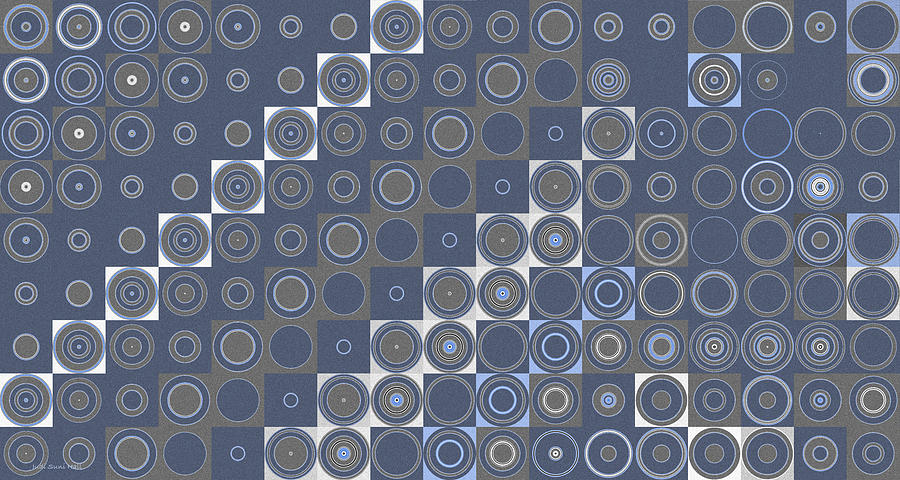 Squares Circles 1 Digital Art by Judi Suni Hall