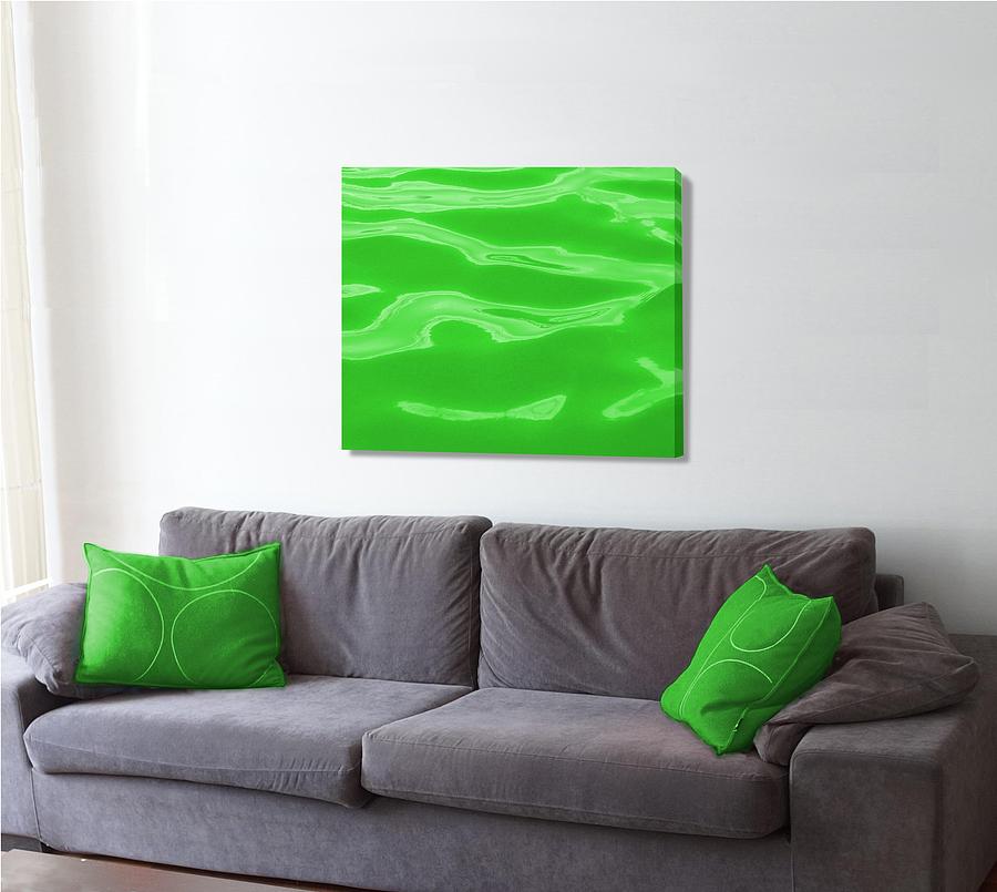 Squarish Color Green on the wallave  Digital Art by Stephen Jorgensen