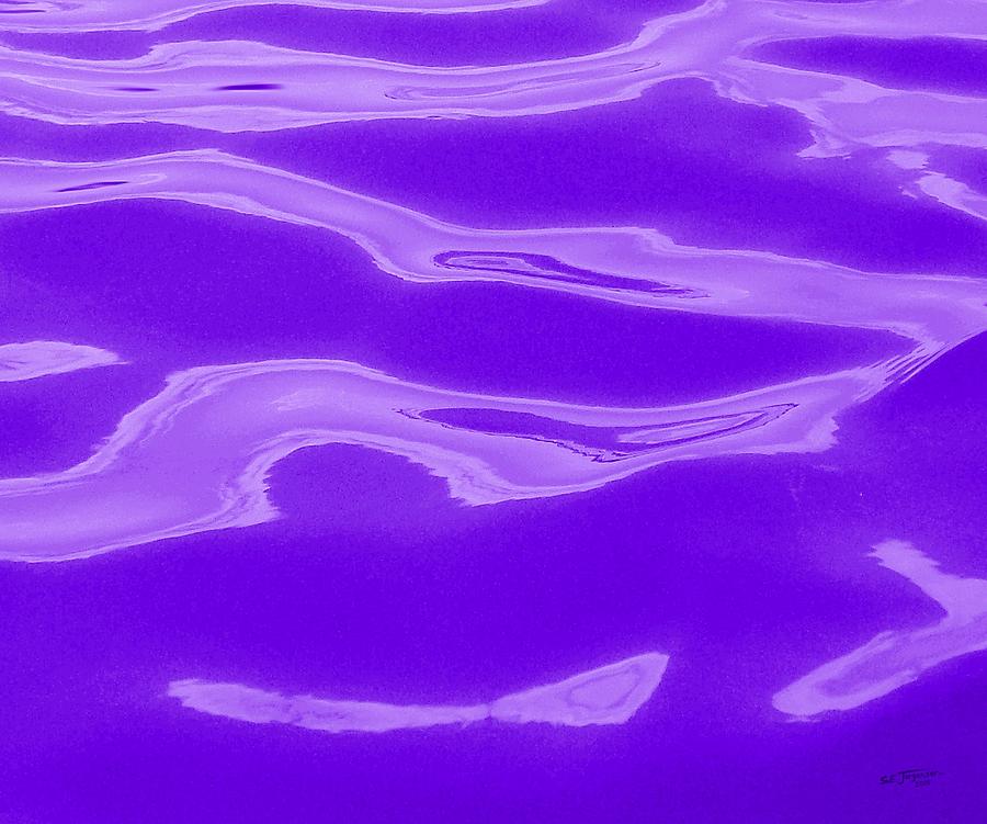 Squarish Color Wave Purple Photograph by Stephen Jorgensen