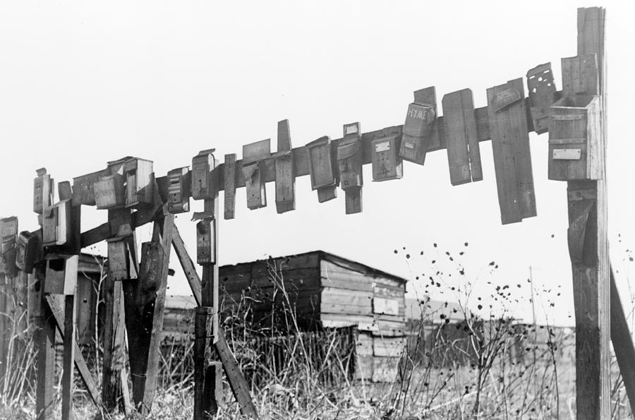 Squatter Mailboxes, 1939 Photograph by Science Source