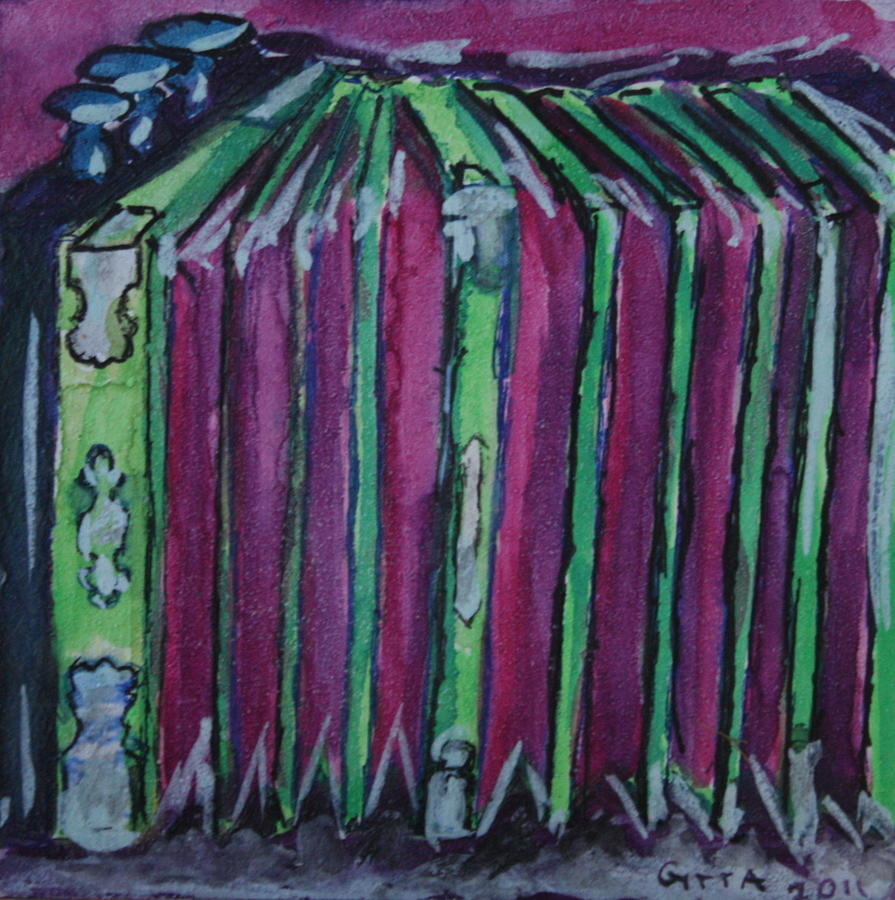 Squeezebox Painting by Gitta Brewster