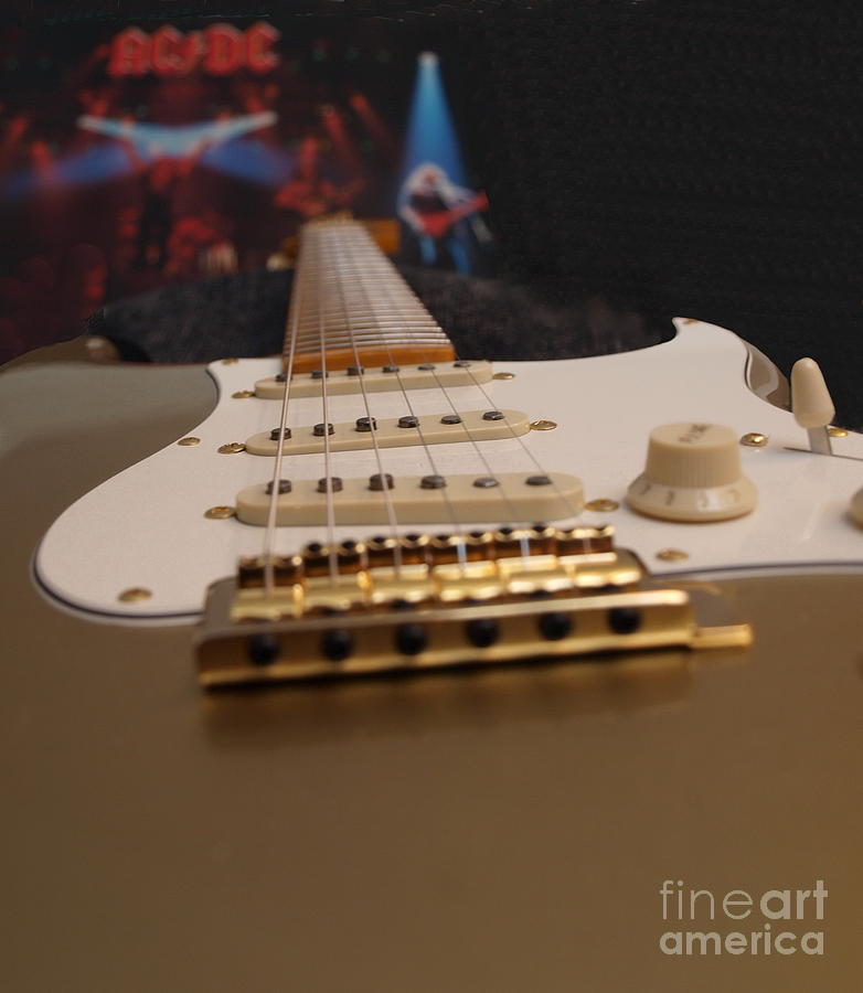 Squier Stratocastor Guitar - 3 Photograph by Vivian Martin
