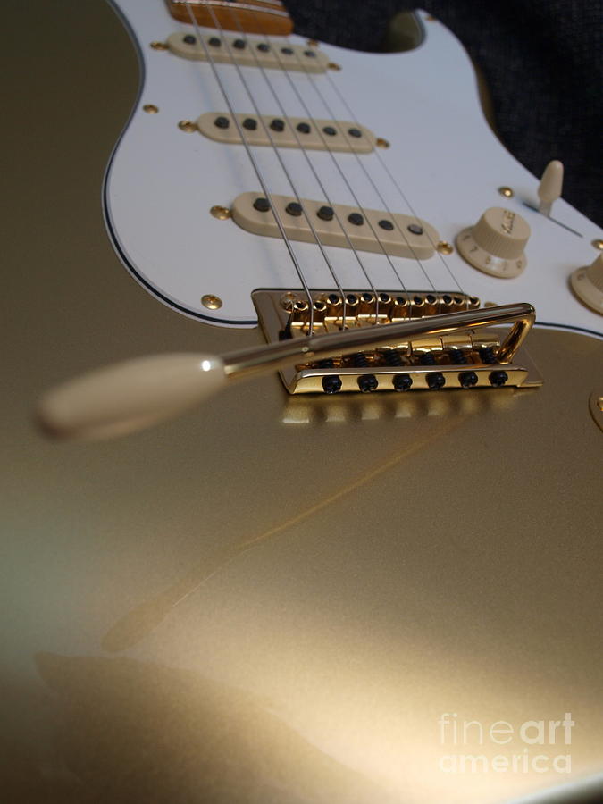 Squier Stratocastor Guitar - 4 Photograph by Vivian Martin