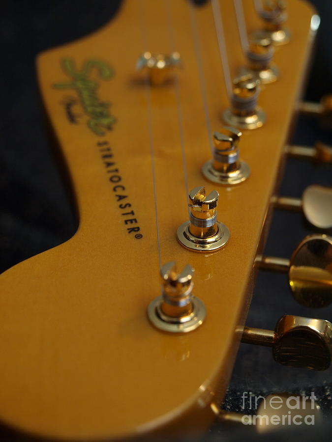 Squier Stratocastor Guitar - 6 Photograph by Vivian Martin
