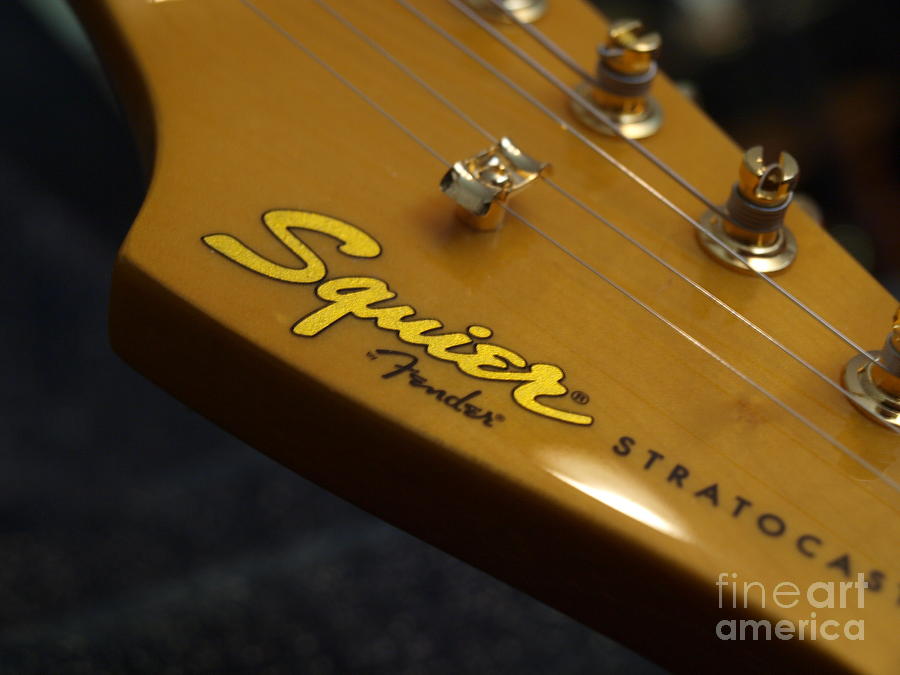 Squier Stratocastor Guitar - 7 Photograph by Vivian Martin